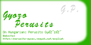 gyozo perusits business card